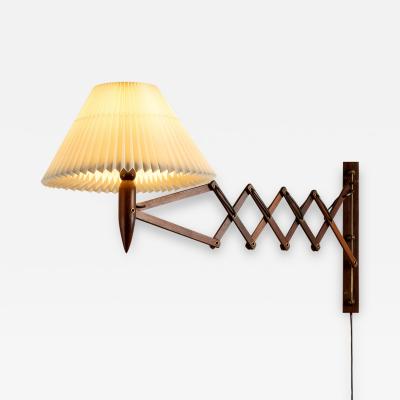  Lyfa Large Rosewood Scissor Lamp by Lyfa Denmark 1960s