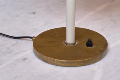  Lyfa Lyfa Red Table Desk Lamp in Brass and Metal Denmark Late 1950s