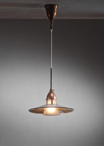  Lyfa Lyfa copper and glass pendant