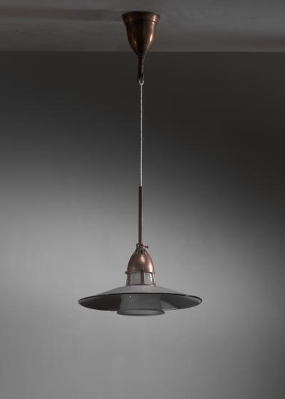  Lyfa Lyfa copper and glass pendant