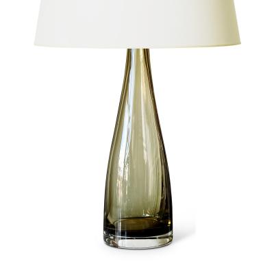  Lyfa Pair of Topaz Glass Table Lamps by Lyfa