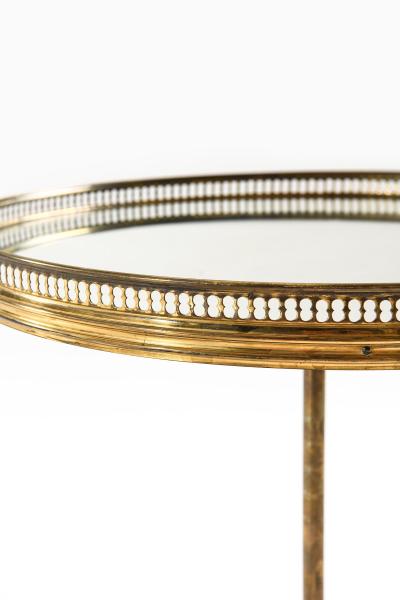 Lysberg Hansen Therp Side Table in Brass and Mirrored Glass by Lysberg Hansen Therp 1940s