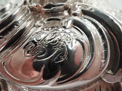  M H Wilkens S hne Two Pairs of German Art Nouveau Rococo Silver 2 Light Candelabra