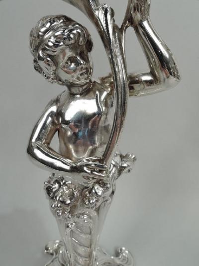  M H Wilkens S hne Two Pairs of German Art Nouveau Rococo Silver 2 Light Candelabra