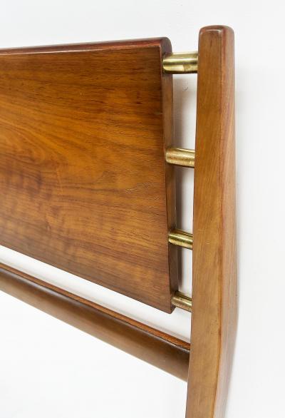  M Singer Sons Furniture 1950s Rosewood Headboard Bertha Schaefer Singer Sons Attributed Restored