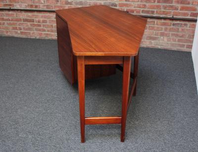  M Singer Sons Furniture Bertha Schaefer for Singer and Sons Italian Walnut Asymmetrical Desk