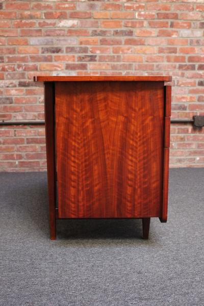  M Singer Sons Furniture Bertha Schaefer for Singer and Sons Italian Walnut Asymmetrical Desk