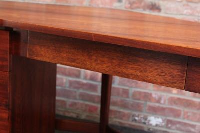  M Singer Sons Furniture Bertha Schaefer for Singer and Sons Italian Walnut Asymmetrical Desk