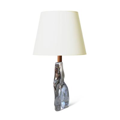  M ler s Glasbruk Pair of Table Lamps in Crystal by M ler s Glasbruk