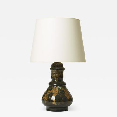  M ller B gley Table lamp with Post Impressionist design by M ller B gley