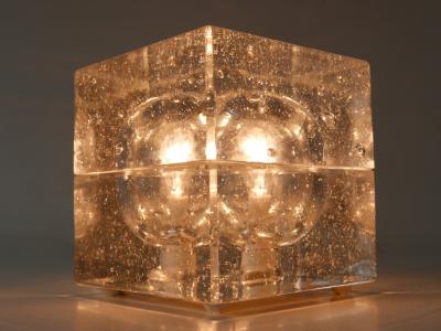  M ller Zimmer Leuchten Set of Two Hand Blown Cubic Table Lamps by M ller Zimmer 1970s Germany