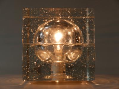  M ller Zimmer Leuchten Set of Two Hand Blown Cubic Table Lamps by M ller Zimmer 1970s Germany
