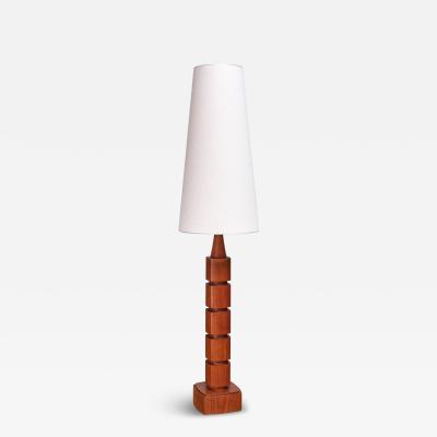  M llers Armatur Elektriska M llers Armatur Eskilstuna Floor Lamp in Teak Wood Sweden 1960s