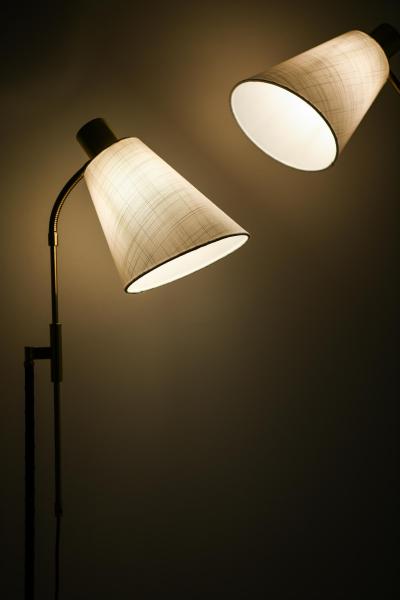 M llers Armatur Elektriska Pair of Height adjustable Floor lamps 1960s