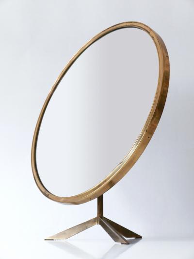 M nchner Zierspiegel Elegant Mid Century Modern Wall or Vanity Mirror by Zierform Germany 1950s
