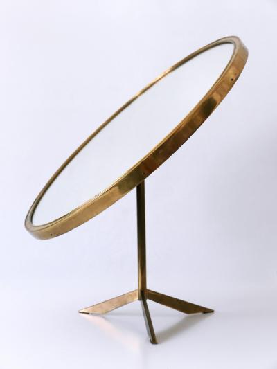 M nchner Zierspiegel Elegant Mid Century Modern Wall or Vanity Mirror by Zierform Germany 1950s