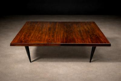  M veis Cimo Brazilian Mid Century Modern Extendable Dining Table in Hardwood Cimo 1960s