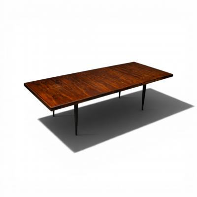  M veis Cimo Brazilian Mid Century Modern Extendable Dining Table in Hardwood Cimo 1960s