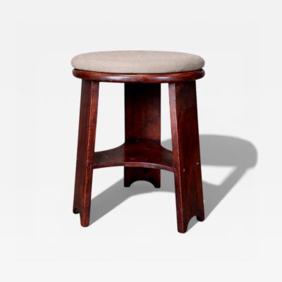  M veis Cimo Brazilian Mid Century Three Legged Round Stool in Hardwood Cimo Lot 735