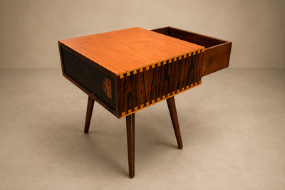  M veis Cimo Brazilian Modern Accent Table in Rosewood Pau Marfim by Cimo Brazil