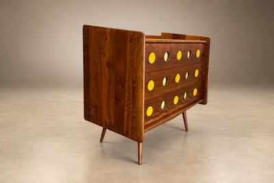  M veis Cimo Brazilian Modern Imbuia Chest of Drawers by M veis Cimo Brazil