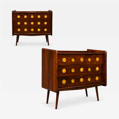  M veis Cimo Brazilian Modern Imbuia Chest of Drawers by M veis Cimo Brazil
