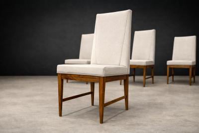  M veis Cimo Cimo Brazil 1950 Set of 8 Tall Back Dining Chairs in Cavi na