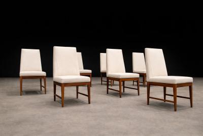  M veis Cimo Cimo Brazil 1950 Set of 8 Tall Back Dining Chairs in Cavi na