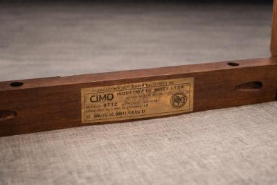  M veis Cimo Cimo Brazil 1950 Set of 8 Tall Back Dining Chairs in Cavi na