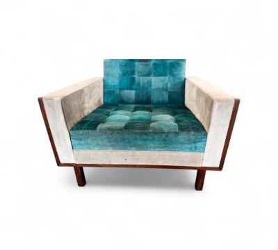  M veis Cimo Pair of Armchairs in Rosewood Suede Cimo 1960s Lot 635