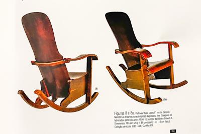  M veis Cimo Rocking Chair in Bentwood Moveis Cimo 1950s