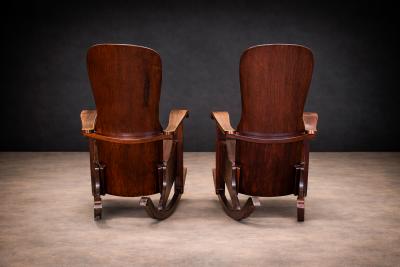  M veis Cimo Rocking Chair in Bentwood Moveis Cimo 1950s