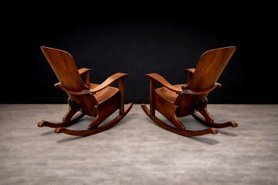  M veis Cimo Rocking Chair in Bentwood Moveis Cimo 1950s