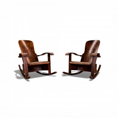  M veis Cimo Rocking Chair in Bentwood Moveis Cimo 1950s
