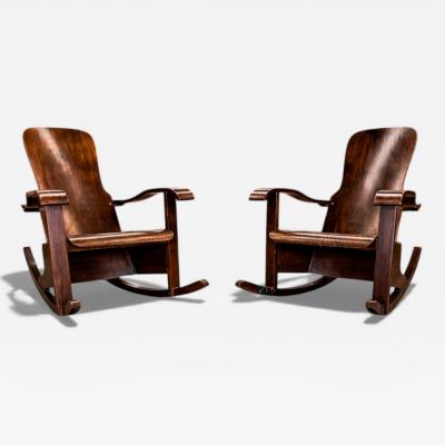  M veis Cimo Rocking Chair in Bentwood Moveis Cimo 1950s