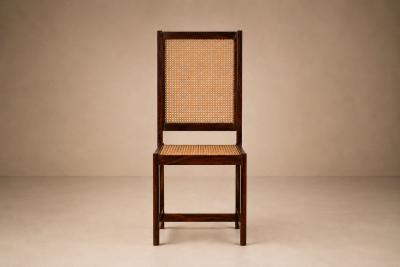  M veis Primus Set of Ten Brazilian Modern Dining Chairs in Rosewood and Cane by M veis Primus
