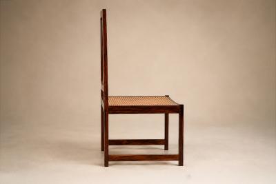  M veis Primus Set of Ten Brazilian Modern Dining Chairs in Rosewood and Cane by M veis Primus