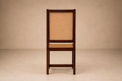  M veis Primus Set of Ten Brazilian Modern Dining Chairs in Rosewood and Cane by M veis Primus