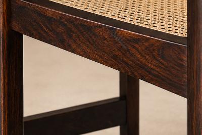  M veis Primus Set of Ten Brazilian Modern Dining Chairs in Rosewood and Cane by M veis Primus