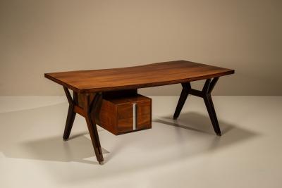  MIM Mobili Italiani Moderni Ennio Fazioli and Writing Desk in Rosewood for MIM Roma Italy 1958