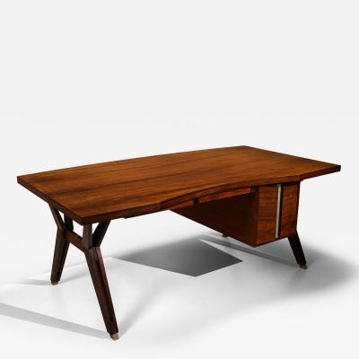  MIM Mobili Italiani Moderni Ennio Fazioli and Writing Desk in Rosewood for MIM Roma Italy 1958