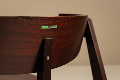  MIM Mobili Italiani Moderni Rare Pair of Lounge Chairs Mod 8102 by Giuseppe Zammerini for MIM Roma Italy