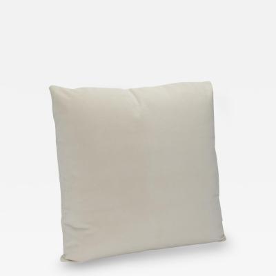  MOGUL Modern Cream Velvet Decorative Pillow by MOGUL