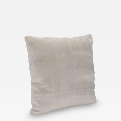  MOGUL Modern Dove Gray Velvet Decorative Pillow by MOGUL