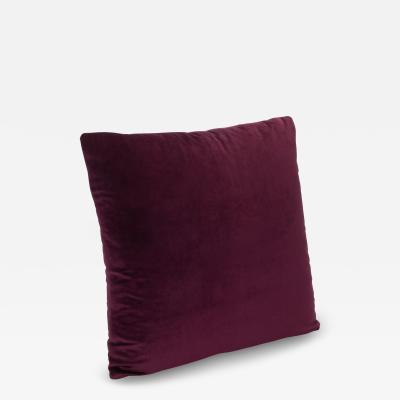  MOGUL Modern Garnet Velvet Decorative Pillow by MOGUL
