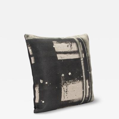  MOGUL Modern Painted Canvas Decorative Pillow with Kelly Wearstler Fabric