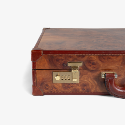MOMODESIGN Burlwood Leather Attach Briefcase by MOMODESIGN Italy