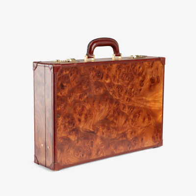 MOMODESIGN Burlwood Leather Attach Briefcase by MOMODESIGN Italy