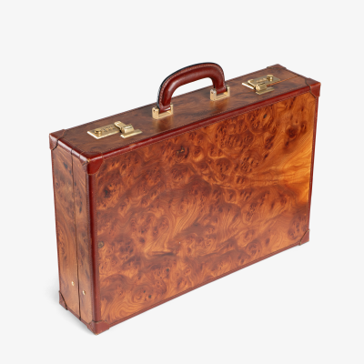 MOMODESIGN Burlwood Leather Attach Briefcase by MOMODESIGN Italy
