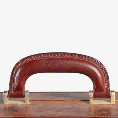 MOMODESIGN Burlwood Leather Attach Briefcase by MOMODESIGN Italy